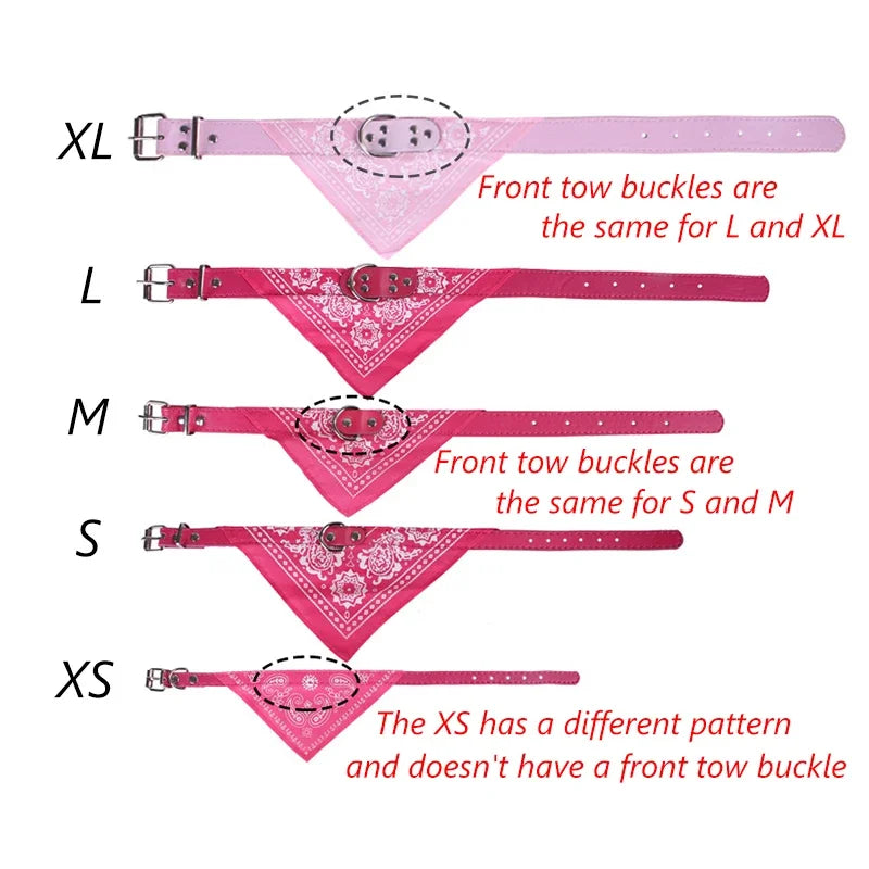 PU Cat Dog Collar with Scarf for Small Medium Dogs Chihuahua Corgi Puppy Adjustable Collars Pet Supplies Accesorios Para Perros